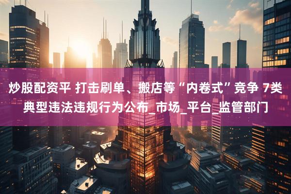 炒股配资平 打击刷单、搬店等“内卷式”竞争 7类典型违法违规行为公布_市场_平台_监管部门